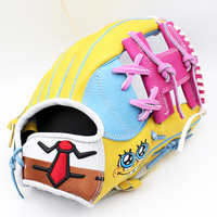 Sarung Tangan Bisbol Kustom Berkualitas Tinggi Sarung Tangan Bisbol Softball Bahan Kulit Sapi Bordir/Sutra