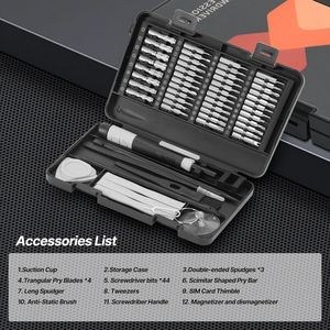 58 Piece Magnetic Screwdriver Set Chromium Vanadium Steel Computer Repair Tool Kit For Mobile Phone And Laptop Repair - Product Image 2