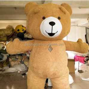 <span class=keywords><strong>Disfraz</strong></span> de oso de peluche inflable de 3m Unisex, mascota de Animal amarillo marrón, Cosplay durante 3 años, disfraces de <span class=keywords><strong>gusano</strong></span> Unisex económicos - Product Image 2