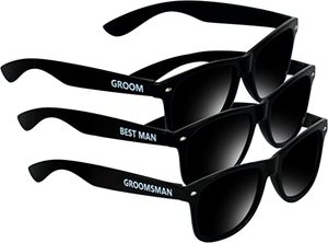 Forniture per addio al celibato Pafu per <span class=keywords><strong>sposo</strong></span>, uomo migliore, occhiali da sole da sposa Groomsman occhiali da sole da Groomsmen - Product Image 3
