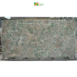 Sintered Stone Surface,Sintered Stone Slabs,Sintered Stone Luxury Green Sintered StoneTable Top Polished