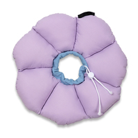Collier de récupération post-chirurgicale pour chat, réglable, imperméable, anti-léchage, en forme de fleur, rembourré en peluche, léger