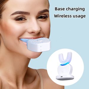 Brosse à dents électrique en forme de U pour adultes, base de charge sans fil, nettoyage à la lumière bleue, brosse à dents électrique en forme de U pour adultes - Product Image 5