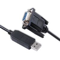 Adaptador Convertidor de USB RS232 a DB9 Hembra PL2303GT, Cable de Módem Nulo, Compatible con Windows 7, 8, 10, XP, Android, Mac