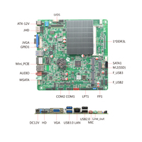 Ordinateur monocarte Celeron J3455 DDR3L Max 8 Go 10x USB 2x COM Mini-pcie SATA3.0 MSATA M.2 avec Ethernet, carte mère Mini ITX