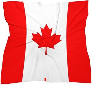 Bandanas con bandera de Canadá de texto personalizado, bufanda multiusos, pañuelos de diadema para ocasiones, banderín duradero con bandera, banderín - Product Image 2