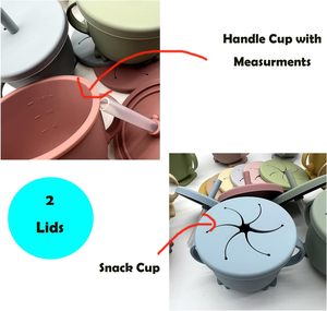 Customized Silicone <b>Kids</b> Dining Set with Cartoon Pattern Bibs Spoon Fork <b>Cup</b> Suction Plate Bowl for Baby Feeding - Product Image 4