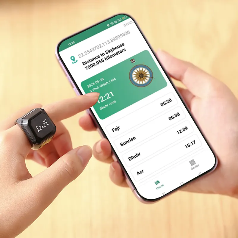 OEM hồi giáo Vòng thông minh hồi giáo Quà Tặng điện tử kiểm đếm truy cập kỹ thuật số tasbih truy cập Vòng iqibla zikr Vòng