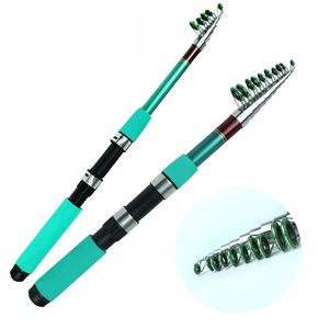 Canne à <span class=keywords><strong>pêche</strong></span> télescopique d'action rapide 1,8m 2,4m pour <span class=keywords><strong>pêche</strong></span> <span class=keywords><strong>en</strong></span> <span class=keywords><strong>mer</strong></span> longue distance, vente chaude transfrontalière pour AliExpress eBay Nouveauté - Product Image 1