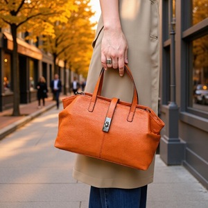 Sac Ando en cuir de vache véritable, sac à main pour femme, sac à bandoulière souple avec poignée supérieure et fermeture éclair - Product Image 4
