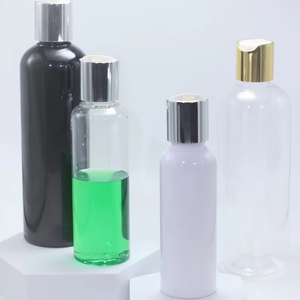 400ml White <b>Empty</b> <b>Plastic</b> <b>Bottle</b> Containers Gold Press Cap Shampoo Washing Cleaning Packaging <b>Bottles</b> Aluminum Disc Top Cover - Product Image 2