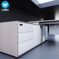Bureau de direction en L moderne à prix d'usine avec armoire latérale en bois ergonomique pour manager, directeur, PDG, patron