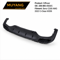 Diffuseur de haute qualité pour Benz C200 AMG 2022 Classe C W206 OE 206 885 4503/C Kit carrosserie pare-chocs avant arrière