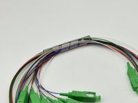 Splitter Mikro PLC Serat Optik Baja Kelas Operator 1x2 1x4 1x8 SC UPC FTTH POE GPRS Jaringan Panjang Gelombang 1550nm 1310nm