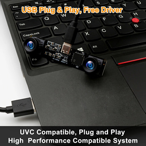 Elp tốc độ cao 1080p 60fps Stereo web máy ảnh đồng bộ Góc rộng ống kính kép 3D Vision Camera USB 4MP cho <span class=keywords><strong>PC</strong></span>, <span class=keywords><strong>Android</strong></span> điện thoại - Product Image 5