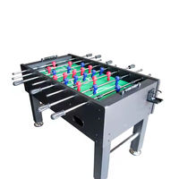 Table de football/soccer professionnelle de haute qualité en MDF+PVC noir, personnalisable, pour jeu en intérieur
