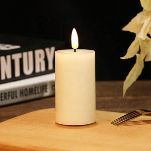 Bán Sỉ Nến Pin Sáp Parafin Thật Nến Điện Cột Trang Trí Đám Cưới Không Lửa - Product Image 4