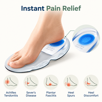Supports de talon en gel pour hommes et femmes, coussinets de talon en gel pour chaussures, soulagent la douleur au talon, aident à gérer l'épine calcanéenne et la fasciite plantaire