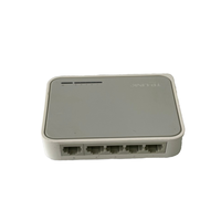Conmutador de red de 5 puertos 10/100Mbps usado en venta al por mayor con SNMP QoS para aplicaciones de barra de Internet y cámara IP de 1/2 + 2 + 1/2 + 2 puertos