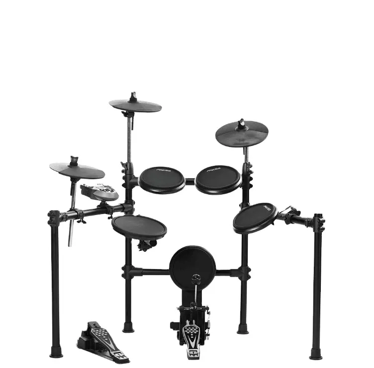 Conjunto Profissional 5 Tambores 3 Pratos Conjunto Tambor Elétrico Bateria Medeli DD525