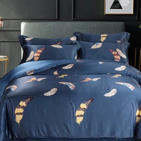 Ensemble de literie 100% soie de mûrier, 4 pièces, housse de couette en soie pure, ensemble de draps avec 2 taies d'oreiller, ensemble de linge de lit taille King Queen