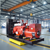 Groupe électrogène diesel silencieux EPA Ricardo à châssis ouvert, refroidissement par eau, triphasé, 200 kW, 300 kW, 400 kW, 220 V, 380 V, 50 Hz, avec ATS