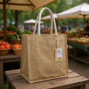 Borsa Multiuso in Juta Ilan 25x25x15 Cm, Shopper Ecologica - Product Image 3