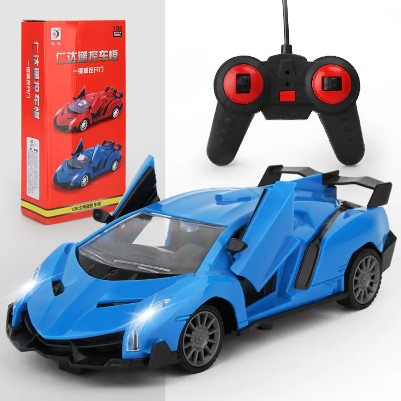 Penjualan laris mainan pengendali jarak jauh simulasi seri 1:20 mobil balap RC mainan kontrol Radio pintu terbuka olahraga