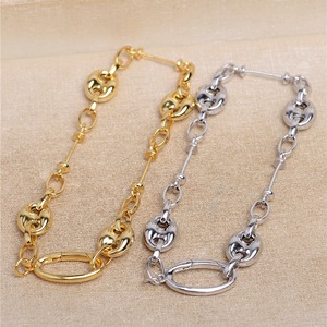 Accessoires en perles DIY, support de bracelet à trou traversant avec nez de cochon, 3 perles, bracelet en argent S925, 5532, fournitures de bijouterie - Product Image 3