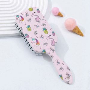 Cepillo de Plástico Antiestático para Mujer con Mango de Acero y Cerdas de Nylon para Masaje del Cuero Cabelludo y Desenredado de Pelucas Rizadas - Product Image 4