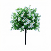 Fleurs artificielles pour l'extérieur avec protection contre les intempéries, boules décoratives et topiaires artificielles