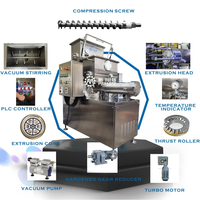 Presse à pâtes compacte professionnelle PARMAT 304 en acier inoxydable avec moteur pour restaurants, machine à macaroni et nouilles sous vide 100 kg/h
