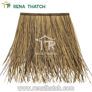 Toit de chaume en paille de blé artificielle résistant au feu et à protection UV Gazebo de palmier à toit de chaume en <span class=keywords><strong>gazon</strong></span> synthétique - Product Image 4