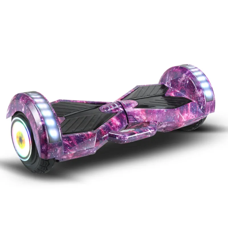 Paars Plastic Cover Kleine Size Hoverboard Led Self Balancing Hoverboard Scooter 17.