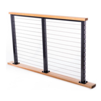 Garde-Corps en Câble Extérieur Acier Inoxydable Noir Style Simple pour Balcon, Escalier de Villa, Hôtel et Centre Commercial – Finition Satinée