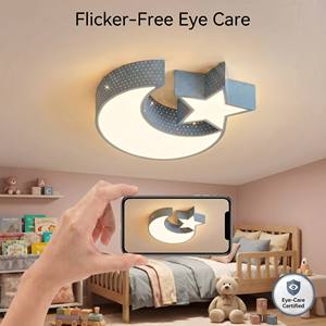 Plafonnier LED pour chambre d'enfant, design moderne et minimaliste, protection oculaire, en fer, pour salon et salle à manger, spectre <span class=keywords><strong>complet</strong></span> CRI 98 - Product Image 2