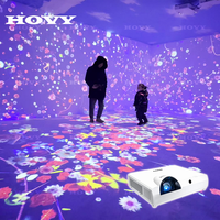 Projecteur interactif holographique 3D immersif à 360 degrés pour sol et mur, projection interactive dans l'espace complet, matériau métallique durable