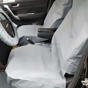Ağır hafif Polyester araba koltuğu kılıfı 100% su geçirmez ön koltuk örtüsü aracı cepler ile araba için