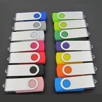Memoria USB Personalizada 2.0 3.0 Giratoria con Logotipo de Marca, Unidad Flash USB Promocional, Memoria USB para Windows 10