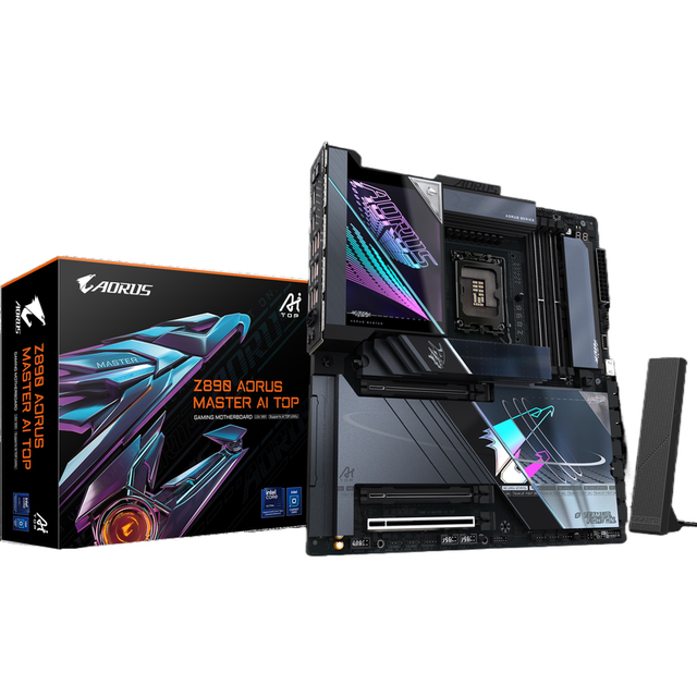 Gigabyte Z890 Aorus Master AI TOP Intel E-ATX Motherboard LGA1851 Ultra 2 TB5 New Four DDR5 Wi-Fi 7 Thunderbolt 4 256GB RAM AI