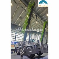 Grue tout-terrain avancée de 110 tonnes, 4x4, direction intégrale, grue mobile hydraulique pour la construction industrielle d'ensembles d'acier