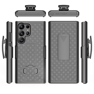 Coque de téléphone portable Anti-chute, Texture tissée hybride, Clip béquille pour <span class=keywords><strong>Samsung</strong></span> Galaxy S23 Ultra - Product Image 6