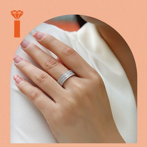 Anillo de Moissanita de Plata de Ley 925 al por Mayor para Hombre, Anillos de Moissanita VVS para Él, Anillo de Moissanita para Hombre de 5ct Color D, Anillo de Boda - Product Image 3
