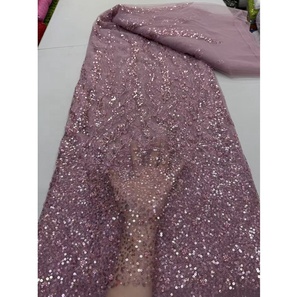 Tela <span class=keywords><strong>de</strong></span> Encaje con Lentejuelas en Oferta, Encaje Africano, Tela Bordada <span class=keywords><strong>de</strong></span> Moda para <span class=keywords><strong>Vestidos</strong></span> <span class=keywords><strong>de</strong></span> Novia Europeos y Americanos - Product Image 5