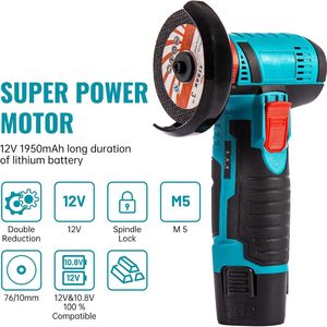 Fabrika Doğrudan Tedarik Toptan Lityum Pil Akülü Fırçalı Endüstriyel Sınıf Tetikli Açılı Taşlama Makinesi Kesme Taşlama - Product Image 1