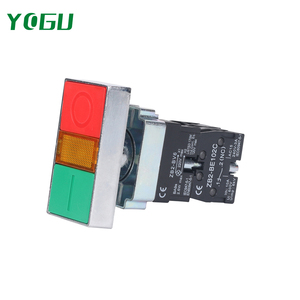 Yogu Kim loại/nhựa N/O + N/C chiếu sáng hai đầu bảng điều khiển nút nhấn chuyển đổi với đèn - Product Image 2