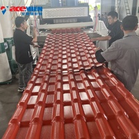 Línea de Extrusión de Láminas de Techo Corrugadas de PVC UPVC, Máquina de Fabricación de Tejas Onduladas, Equipo de Producción
