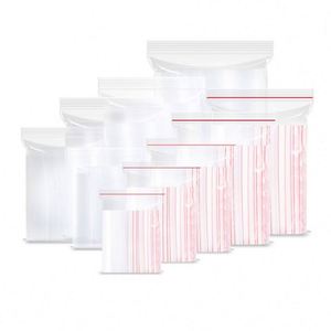 Resealable Ziplock Doypack Stand up Pouch Clear Transparent Plastic Food Packaging Bag With Zipper - Product Image 1