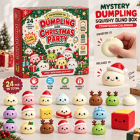Calendrier de l'Avent 2026 mystérieux de Noël, 24 jours, jouet anti-stress TPR compressible à sélection aléatoire, cadeau promotionnel
