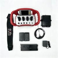 Control remoto industrial inalámbrico con 4 joysticks y pantalla LCD para grúa araña, plataforma de trabajo aérea